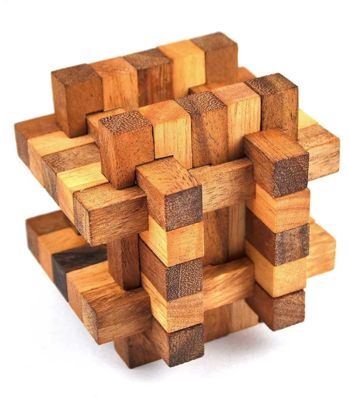 Uranus Wooden Sphere Maze Brain Puzzle Display Piece
