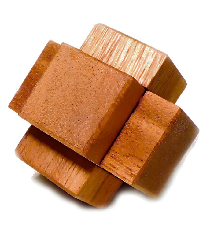 Mini Tree Shaped Wooden Stacking Puzzle Decor